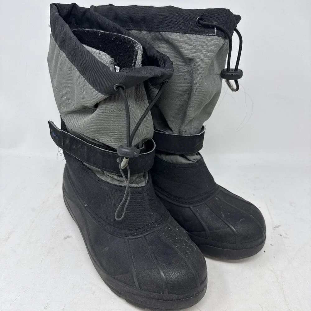 Big Kids 7 Columbia Poderbug Plis II Waterproof Winter Snow Boots BY1326-010